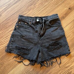 BDG Charcoal Distressed grunge Denim Jean Shorts